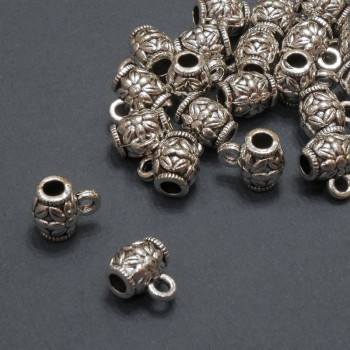 Fornitura bail - supporto, diametro 7x8 mm, foro Ø 2 mm, confezione 20 g +/- 21 pezzi (+-)