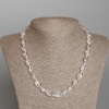 Collana in cristallo di roccia sfaccettata, diametro 9×12 mm, lunghezza 48 cm