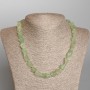 Collana in giada grezza naturale, perle levigate 10×13 mm ±, lunghezza circa 47 cm