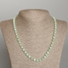 Collana in amazzonite, pietra naturale, sfere lisce, diametro 6,5 mm, lunghezza 50 cm