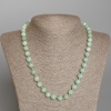 Collana in amazzonite, pietra naturale, sfere lisce da 8,5 mm di diametro, lunghezza 50 cm ±
