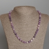 Collana in Lepidolite naturale, cubi sfaccettati, diametro 7 mm, lunghezza 50 cm+