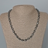 Collana in ematite «Teschio», diametro 8×10×7,5 mm+-, lunghezza 48 cm+-