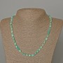 Collana in larimar naturale sfaccettata, diametro 6×8 mm, lunghezza 49 cm ±