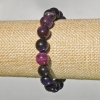 Braccialetto Occhio di gatto multicolore, pietra naturale, sfere lisce, diametro 10,5 mm ±, lunghezza 18 cm ± (elasticizzato)