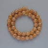 Perline di calcite, palline lisce, diametro 10 mm, lunghezza 39 cm, su filo