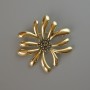Spilla-pendente Fiore dorato 49×50 mm