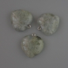Pendente Cuore Labradorite, diametro 27×25 mm+