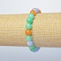 Bracciale Assortito (pressato) con perline lisce, diametro 8 mm ±, lunghezza 18 cm ± (elastico)