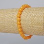 Bracciale Citrino, sfere lisce, diametro 6,5 mm ±, lunghezza 18 cm ± (elastico)