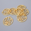 Minuteria per pendente «Stemma», dimensioni 26,5×25 mm, foro 1,9 mm, confezione 7 pezzi ±, colore dorato del metallo