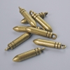 Fornitura pendente «Palla», dimensioni 23,5×4,5 mm, foro 1,7 mm, confezione 8 pezzi ±, colore bronzo metallico