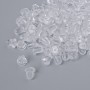 Fissatore in silicone per orecchini, bianco, confezione da 10 g (170 pezzi+)