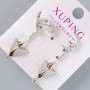Orecchini a perno Xuping con strass bianchi rodiati