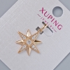 Pendente «Stella» Xuping con strass bianchi, diametro 21×19 mm ±, lunghezza 25 mm ± placcatura in oro 18K