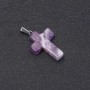 Pendente a croce in ametista 18×25×35 mm