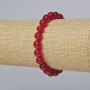 Bracciale in tormalina artificiale, perle lisce, diametro 8 mm ±, lunghezza 18 cm ± (base elastica)
