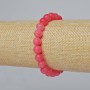 Bracciale di tormalina artificiale con sfere lisce, diametro 8 mm +-, lunghezza 18 cm +- (elasticizzato)