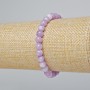 Braccialetto Kunzite artificiale, sfere lisce, diametro 6 mm ±, lunghezza 18 cm ± (elastico)