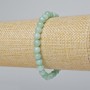 Bracciale amazonite con sfere lisce, diametro 6 mm ±, lunghezza 18 cm ± (elastico)