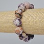 Bracciale Ametista pietra naturale pallina liscia, diametro 16mm+-, lunghezza 18cm+- (elastico)