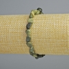 Bracciale Serpentino pietra naturale sfaccettata, diametro 7×9 mm, lunghezza 18 cm +- (elasticizzato)