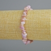 Braccialetto tonalità lilla in madreperla, granuli 7x2 mm, lunghezza 18 cm, elastico