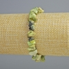 Bracciale serpentino, pietra naturale granuli, diametro 8×4 mm, lunghezza 18 cm +/- (elastico)