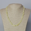 Collana in quarzo citrino naturale a grani levigati, diametro 6×7 mm ±, lunghezza 45–47 cm ±