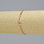 Bracciale Xuping Doratura 18K con strass bianchi