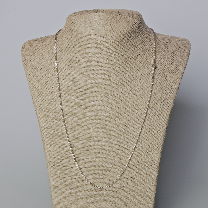 Collana Xuping placcata rodio, spessore circa 1,9 mm, lunghezza 60 cm