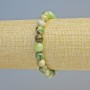 Bracciale Opale Verde (acrilico artificiale) perle lisce, diametro 8 mm ± (base elastica), lunghezza circa 18 cm