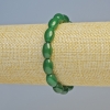 Bracciale in crisopraso naturale ovale 8×12 mm, lunghezza 18 cm, base elastica