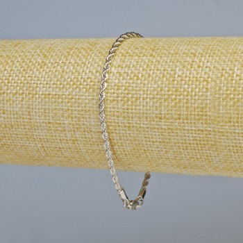 Bracciale Xuping Rodio, spessore 2,5 mm, lunghezza 19 cm