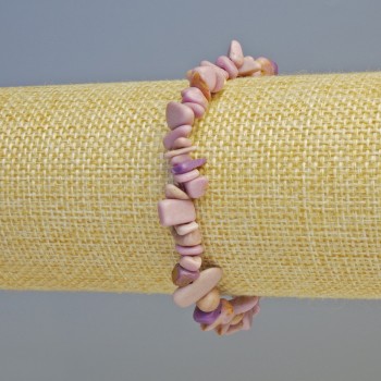 Braccialetto in fosfosiderite granulo 8x3mm+- (singolo) elastico, lunghezza 18 cm+