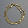 Perline di ematite dorate quadrate 4×4×2 mm, lunghezza 40 cm circa