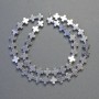 Perle di ematite a forma di croce, colore argento, diametro 8×8 mm, lunghezza ca. 41 cm