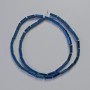 Perline di ematite rettangolari 9×3 mm ± colore blu, stringa