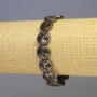 Bracciale in ematite bronzato opaco, diametro 12×4 mm, ±, lunghezza 18 cm, elastico