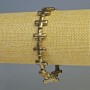 Bracciale in ematite bronzo chiaro a croce