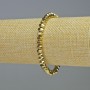 Bracciale in ematite sfaccettata dorata