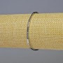 Bracciale in ematite argentata a forma rettangolare, dimensioni 8×2 mm ±, lunghezza 18 cm ±, elastico
