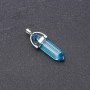 Pendente esagonale blu 41×34×9 mm