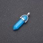 Pendente in acquamarina a forma di esagono, 4 cm