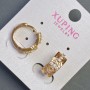 Orecchini Xuping placcati oro 18K con strass bianchi