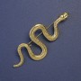 Spilla Serpente in metallo dorato 70×30 mm