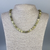 Collana in grossularite (granato verde) palline sfaccettate da 7 mm ±, lunghezza 51 cm