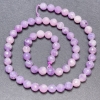 Perline di lepidolite su filo con palline sfaccettate, diametro 6 mm ±, lunghezza 36 cm