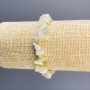 Bracciale Morganite granuli, diametro 9×43 mm, lunghezza 18 cm, elastico