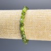 Braccialetto in giadeite sfaccettata da 6 mm, elastico, lunghezza circa 18 cm